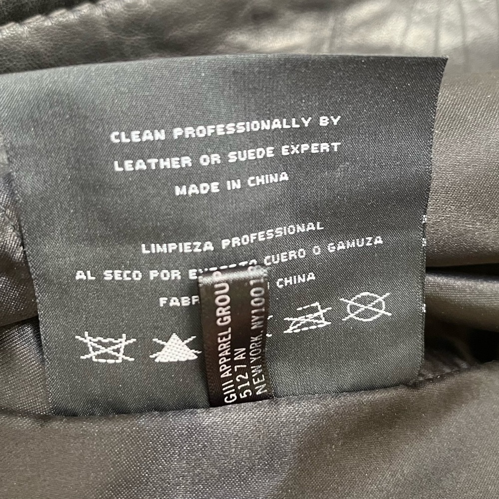 100% Lambskin Moto Jacket, Marc New York by Andrew Marc Black BNWOT - Picture 15 of 15